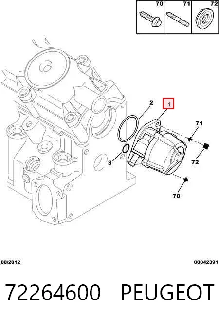Bomba de vacío 72264600 Peugeot/Citroen