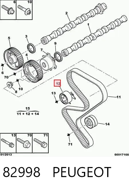 Tensor correa distribución 82998 Peugeot/Citroen
