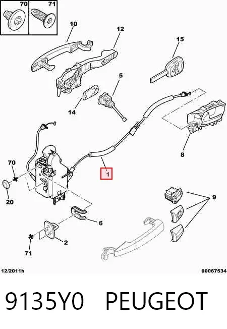 Cerradura Citroen C4 PICASSO I