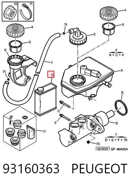 Liquido de frenos 93160363 Peugeot/Citroen
