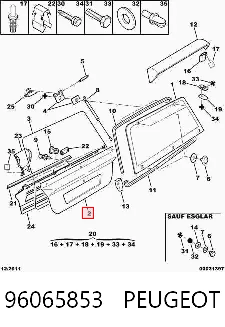 Puerta trasera Citroen AX ZA