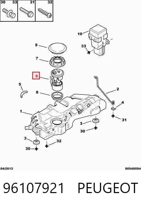 Bomba de gasolina 96107921 Peugeot/Citroen