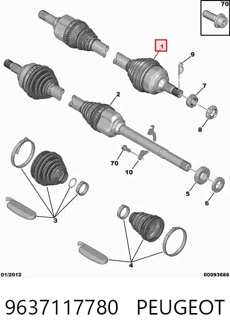  9637117780 Peugeot/Citroen