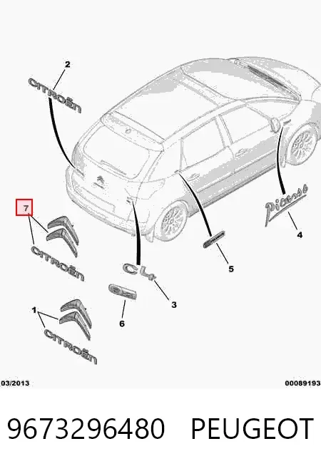  9673296480 Peugeot/Citroen