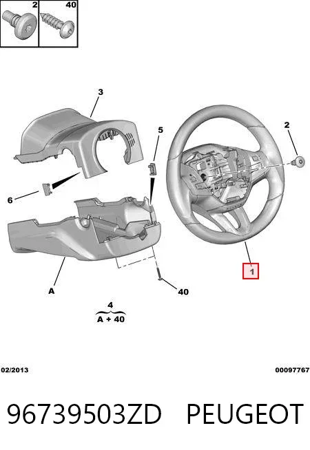 Volante Peugeot 208 I