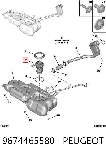 Aforador 9674465580 Peugeot/Citroen