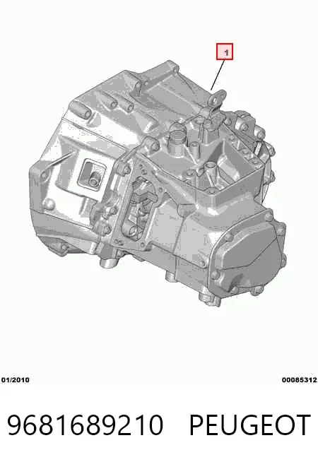 Caja de cambios automática 9681689210 Peugeot/Citroen