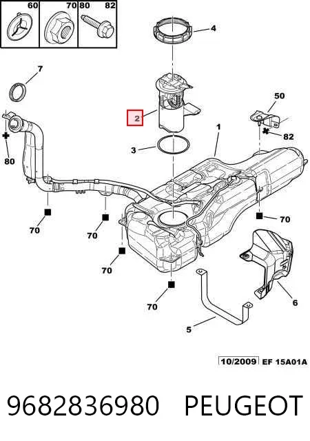 Bomba de gasolina 9682836980 Peugeot/Citroen