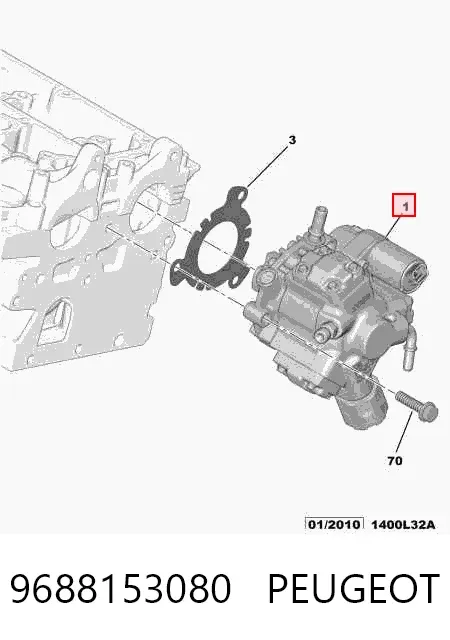 Bomba inyectora 9688153080 Peugeot/Citroen