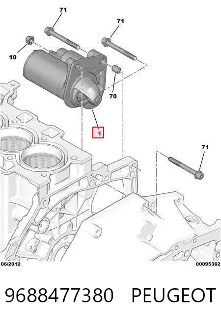 Motor de arranque 9688477380 Peugeot/Citroen