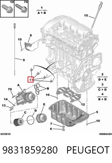 Bomba De Aceite 9831859280 Peugeot/Citroen
