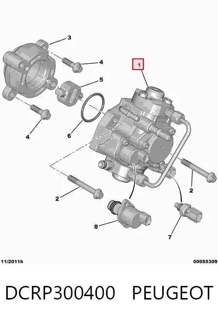 Bomba inyectora DCRP300400 Peugeot/Citroen