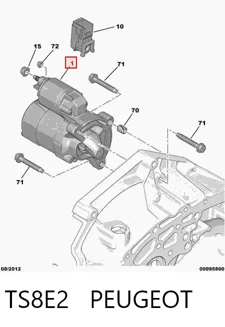 Motor de arranque TS8E2 Peugeot/Citroen