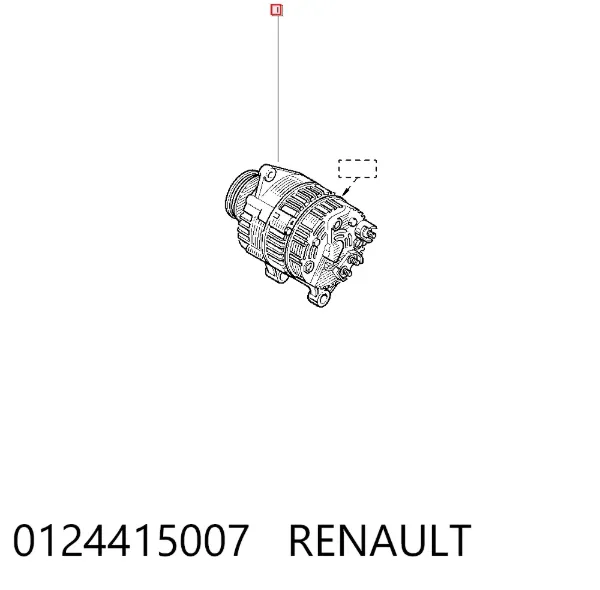 Alternador 0124415007 Renault (RVI)