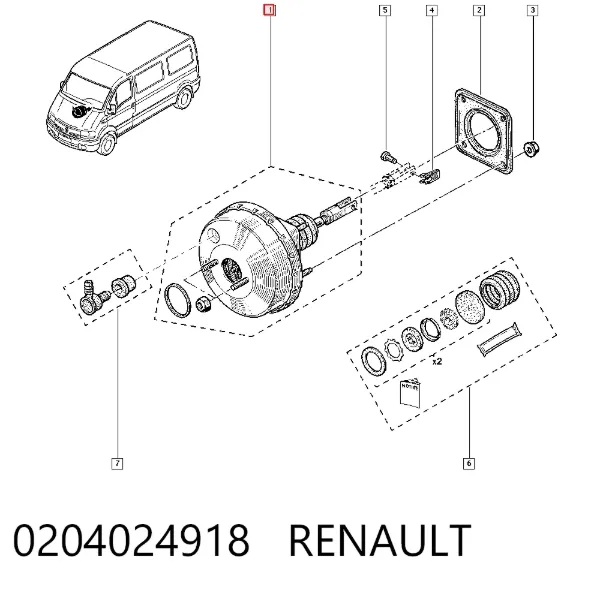 Servofreno Renault Master I