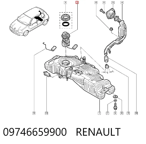 Bomba de gasolina 09746659900 Renault (RVI)