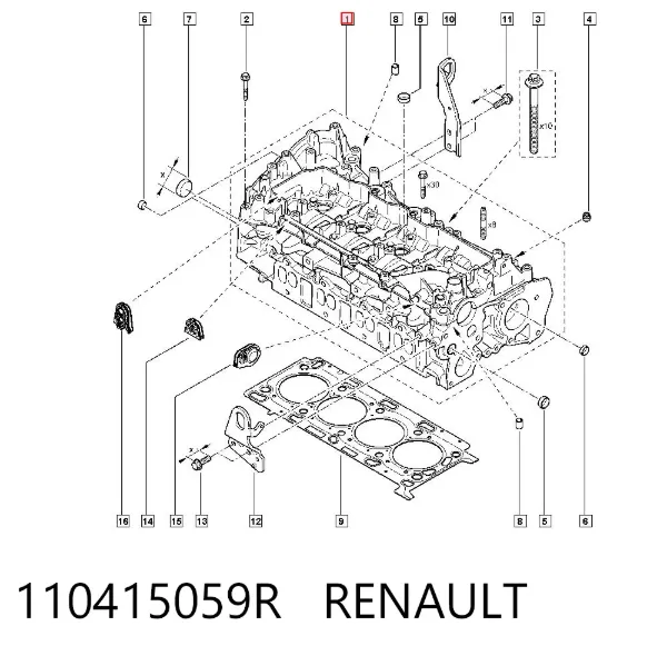 Culata 110415059R Renault (RVI)