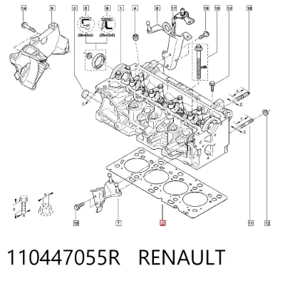 Junta de culata RENAULT 110447055R