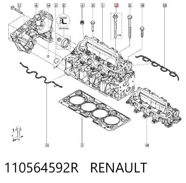 Tornillo culata Mercedes A W177