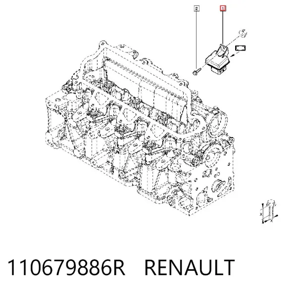 Relé de los calentadores 110679886R Renault (RVI)