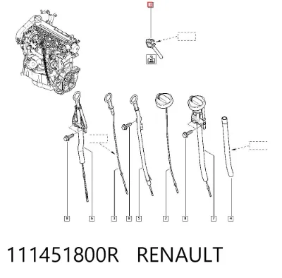 Sensor de nivel de aceite del motor RENAULT 111451800R