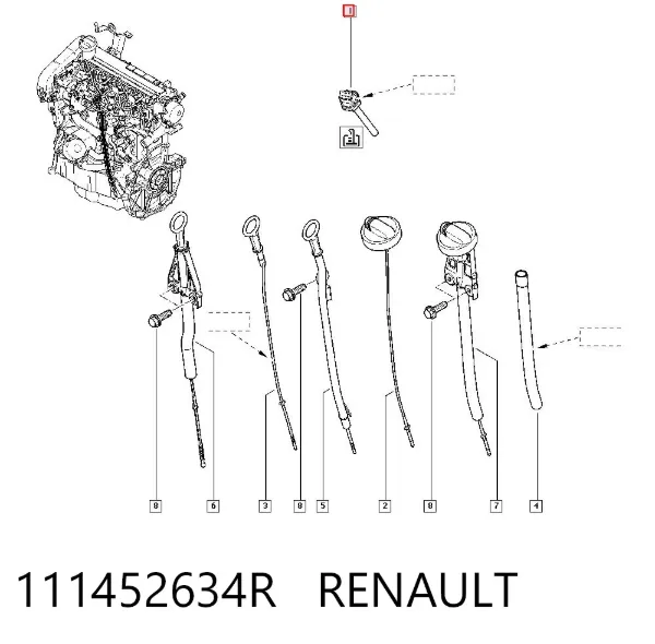Sensor de nivel de aceite 111452634R Renault (RVI)