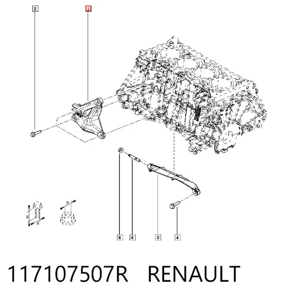 Soporte del alternador Dacia Sandero III