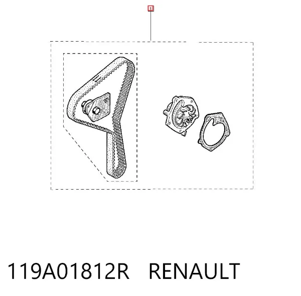 Kit de distribución 119A01812R Renault (RVI)