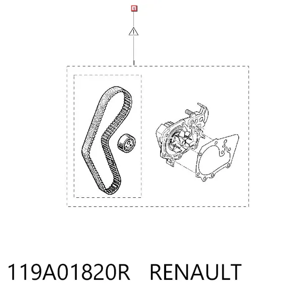 Kit de distribución 119A01820R Renault (RVI)