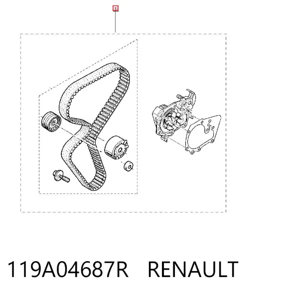 Kit de distribución 119A04687R Renault (RVI)