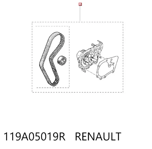 Kit de distribución 119A05019R Renault (RVI)
