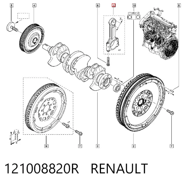 Biela 121008820R Renault (RVI)