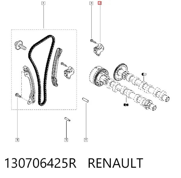 Tensor de cadena de distribución 130706425R Renault (RVI)