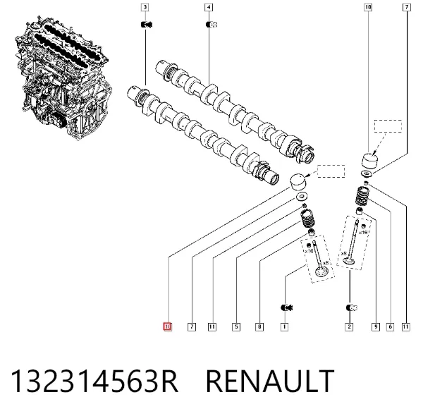 Taqués hidráulicos 132314563R Renault (RVI)