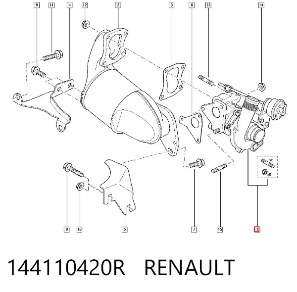 Turbocompresor 144110420R Renault (RVI)