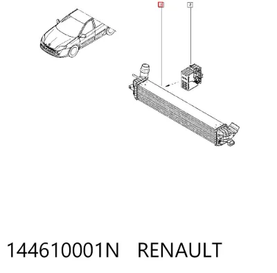 Intercooler RENAULT 144610001N