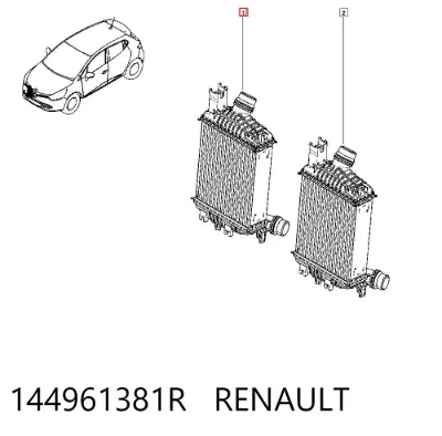 Intercooler RENAULT 144961381R
