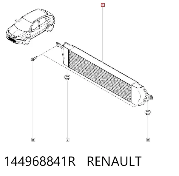 Intercooler 144968841R Renault (RVI)