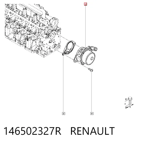 Bomba de vacío 146502327R Renault (RVI)