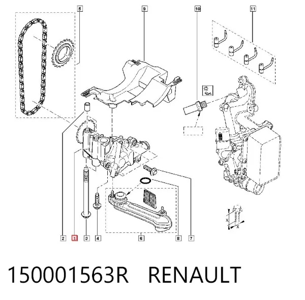 Bomba De Aceite 150001563R Renault (RVI)