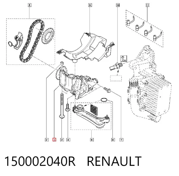Bomba De Aceite 150002040R Renault (RVI)