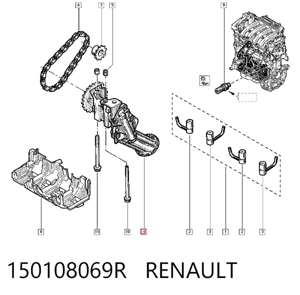 Bomba De Aceite 150108069R Renault (RVI)