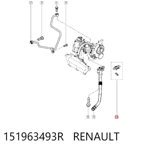 Junta De Turbina 151963493R Renault (RVI)