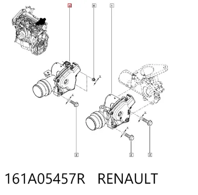 Cuerpo de aceleración completo RENAULT 161A05457R