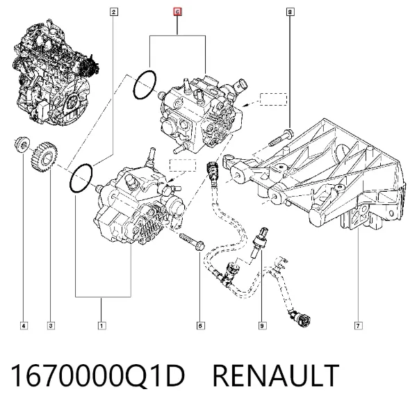 Bomba inyectora 1670000Q1D Renault (RVI)