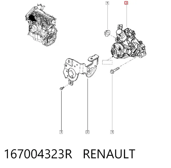Bomba inyectora 167004323R Renault (RVI)