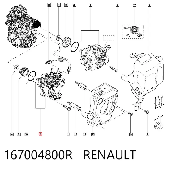 Bomba inyectora 167004800R Renault (RVI)