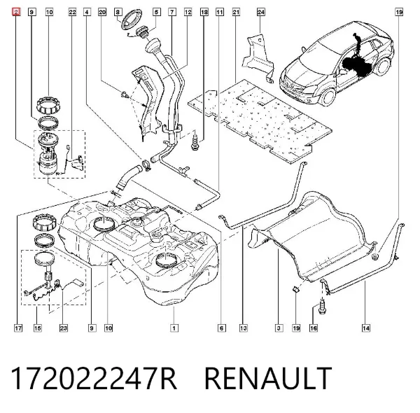 Bomba de gasolina Renault Koleos HY0