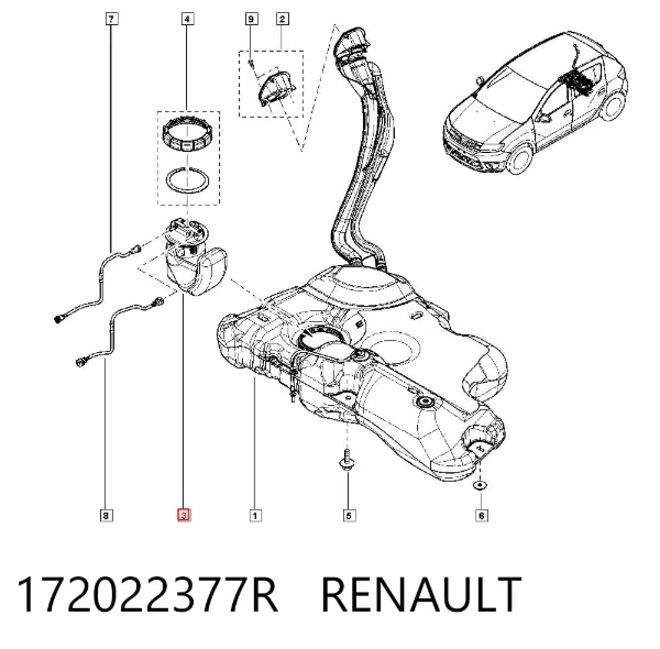 Bomba de gasolina 172022377R Renault (RVI)