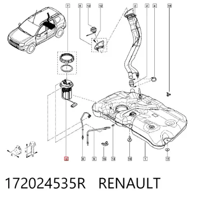 Aforador de nivel de combustible RENAULT 172024535R